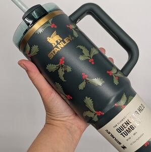 New STANLEY Quencher H2.0 Flowstate Tumbler cup 30oz Holiday Botanical Christmas
